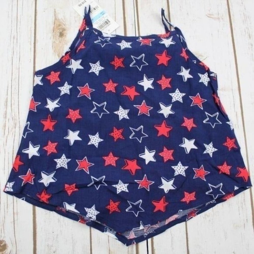 Epic Threads Little Girls Printed Ruffle-Trim Tank Top Size 5 - Picture 2 of 8